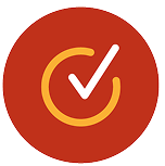 Checkmark with circle